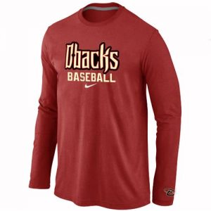 Arizona Diamondbacks Crimson Long Sleeve MLB T-Shirt Red