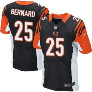 Nike Bengals #25 Giovani Bernard Black Team Color Men's Stitched NFL Elite Jersey