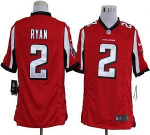 Nike Falcons #2 Matt Ryan Red Team Color Men's Embroidered NFL Game Jersey