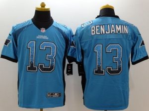 Nike Panthers #13 Kelvin Benjamin Blue Alternate Men's Stitched NFL Elite Drift Fashion Jersey