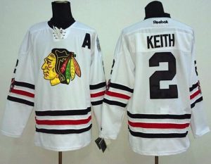 Blackhawks #2 Duncan Keith White 2015 Winter Classic Stitched NHL Jersey