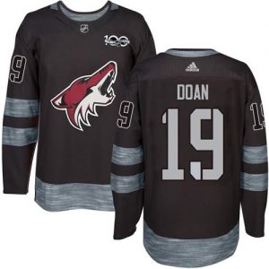 Coyotes #19 Shane Doan Black 1917-2017 100th Anniversary Stitched NHL Jersey