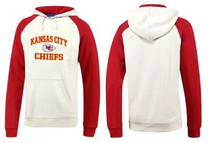 Kansas City Chiefs Heart & Soul Pullover Hoodie White & Red