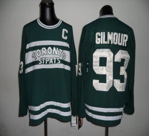 Maple Leafs CCM Throwback #93 Doug Gilmour Green Embroidered NHL Jersey