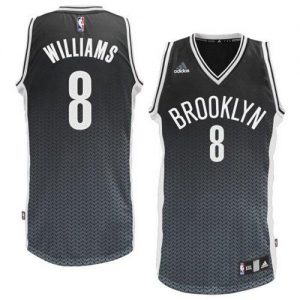 Nets #8 Deron Williams Black Resonate Fashion Swingman Embroidered NBA Jersey
