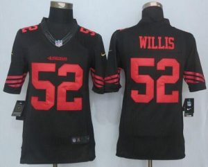 Nike 49ers #52 Patrick Willis Black Alternate Men's Stitched NFL Limited Jersey
