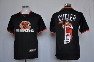 Nike Bears #6 Jay Cutler Black Men's NFL Game All Star Fashion Jersey