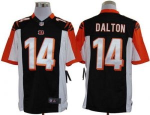 Nike Bengals #14 Andy Dalton Black Team Color Men's Embroidered NFL Limited Jersey