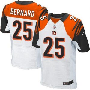 Nike Bengals #25 Giovani Bernard White Men's Stitched NFL Elite Jersey