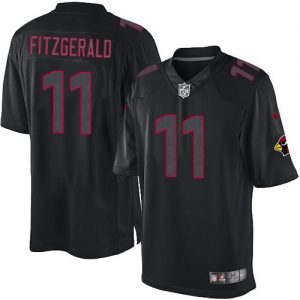 Nike Cardinals #11 Larry Fitzgerald Black Men's Embroidered NFL Impact Limited Jersey