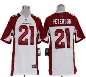 Nike Cardinals #21 Patrick Peterson White Men's Embroidered NFL Game Jersey