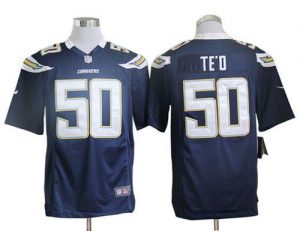 Nike Chargers #50 Manti Te'o Navy Blue Team Color Men's Embroidered NFL Game Jersey