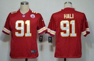 Nike Chiefs #91 Tamba Hali Red Team Color Men's Embroidered NFL Game Jersey