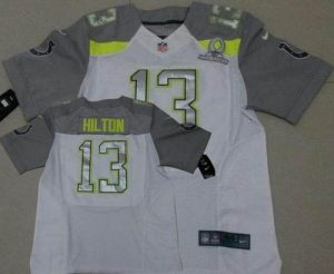 Nike Colts #13 T.Y. Hilton White Pro Bowl Men's Stitched NFL Elite Team Carter Jersey