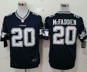 Nike Cowboys #20 Darren McFadden Navy Blue Team Color Men's Stitched NFL Game Jersey