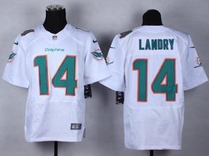 Nike Dolphins #14 Jarvis Landry White Men's Stitched NFL New Elite Jersey