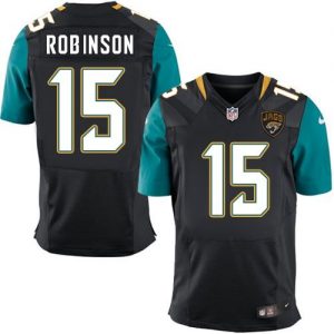 Nike Jaguars #15 Allen Robinson Black Alternate Men's Stitched NFL Elite Jersey