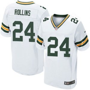 Nike Packers #24 Quinten Rollins White Men's Stitched NFL Elite Jersey