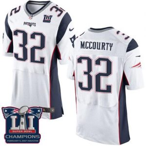 Nike Patriots #32 Devin McCourty White Super Bowl LI Champions Men's Stitched NFL New Elite Jersey