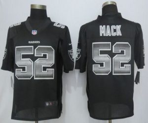 Nike Raiders #52 Khalil Mack Black Team Color Men's Stitched NFL Limited Strobe Jersey
