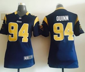Nike Rams #94 Robert Quinn Navy Blue Team Color Women's Stitched NFL Elite Jersey