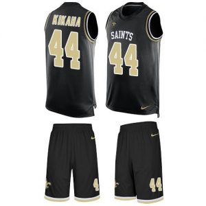 Nike Saints #44 Hau'oli Kikaha Black Team Color Men's Stitched NFL Limited Tank Top Suit Jersey