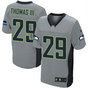 Nike Seahawks #29 Earl Thomas III Grey Shadow Men's Stitched NFL Elite Jersey