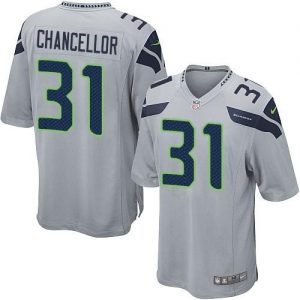 Nike Seahawks #31 Kam Chancellor Grey Alternate Men's Stitched NFL Game Jersey