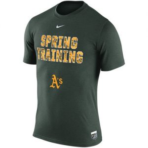 Oakland Athletics Nike 2016 Authentic Collection Legend Team Issue Spring Training Performance T-Shirt Green