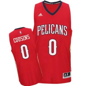 Pelicans #0 DeMarcus Cousins Red Alternate Stitched NBA Jersey