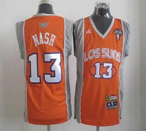 Suns #13 Steve Nash Orange Latin Nights Stitched NBA Jersey