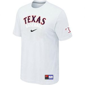 Texas Rangers Nike Short Sleeve Practice MLB T-Shirts White