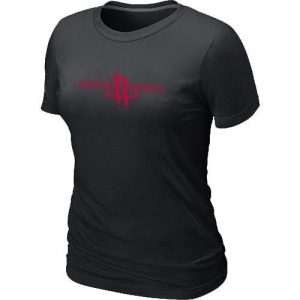 Women's Houston Rockets Big & Tall Primary Logo T-Shirt Black
