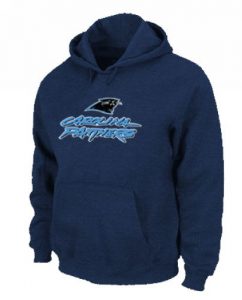 Carolina Panthers Authentic Logo Pullover Hoodie Dark Blue