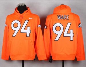 Denver Broncos #94 DeMarcus Ware Orange Pullover NFL Hoodie