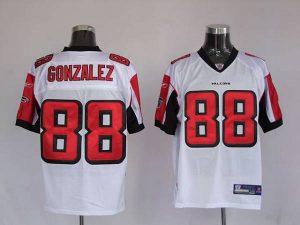 Falcons #88 Tony Gonzalez White Stitched NFL Jersey