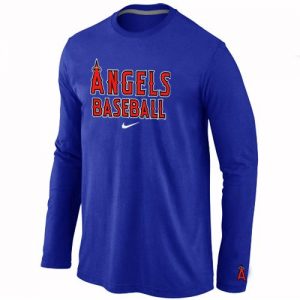 Los Angeles Angels Long Sleeve MLB T-Shirt Dark Blue