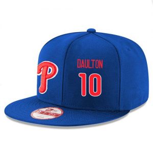 Men's Philadelphia Phillies #10 Darren Daulton Stitched New Era Royal 9FIFTY Snapback Adjustable Hat