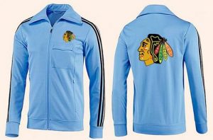 NHL Chicago Blackhawks Zip Jackets Light Blue