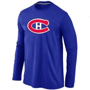 NHL Montreal Canadiens Big & Tall Logo Long Sleeve T-Shirt Blue