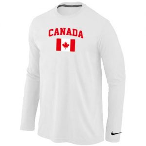 Nike 2014 Olympics Canada Flag Collection Locker Room Long Sleeve T-Shirt White