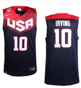 Nike 2014 Team USA #10 Kyrie Irving Dark Blue Stitched NBA Jersey