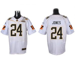 Nike Bengals #24 Adam Jones White 2016 Pro Bowl Men's Stitched NFL Elite Jersey