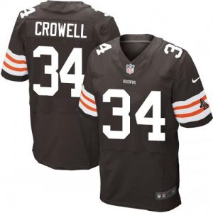 Nike Browns #34 Isaiah Crowell Brown Team Color Men's Stitched NFL Elite Jersey