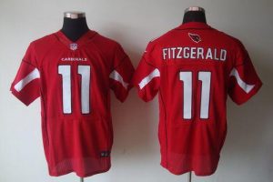 Nike Cardinals #11 Larry Fitzgerald Red Team Color Men's Embroidered NFL Elite Jersey