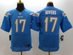 Nike Chargers #17 Philip Rivers Electric Blue Alternate Men's Stitched NFL New Elite Jersey