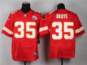 Nike Chiefs #35 Christian Okoye Red Team Color Men's Stitched NFL Elite Jersey