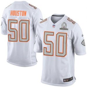 Nike Chiefs #50 Justin Houston White Pro Bowl Men's Stitched NFL Elite Team Rice Jersey