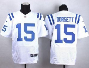 Nike Colts #15 Phillip Dorsett White Men's Stitched NFL Elite Jersey