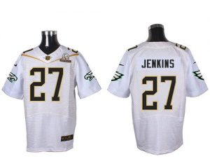 Nike Eagles #27 Malcolm Jenkins White 2016 Pro Bowl Men's Stitched NFL Elite Jersey